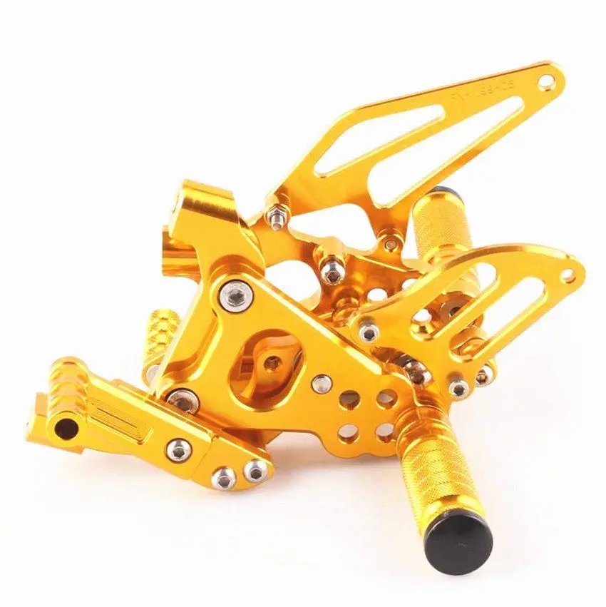 Rearset-Gold CNC регулируемый Rearset для Ducati 899 1199 Panigale Superlegger подножки для ног 1199 Panigale S/R подставки для ног - Цвет: Rearset-Gold