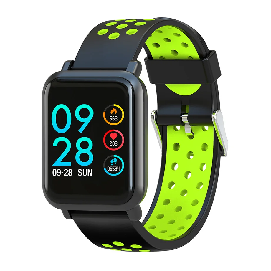 SMART WATCH GREEN COLMI умные часы 2.5D ips экран Gorilla glass фитнес часы кровяное давление IP68 Водонепроницаемый трекер активности умные часы - Цвет: SMART WATCH GREEN