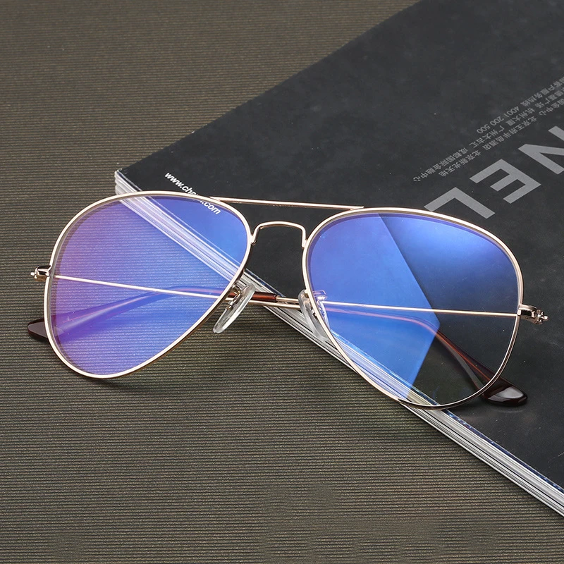 Прозрачные женские очки компьютерные с синим светом авиаторы для мужчин и женщин