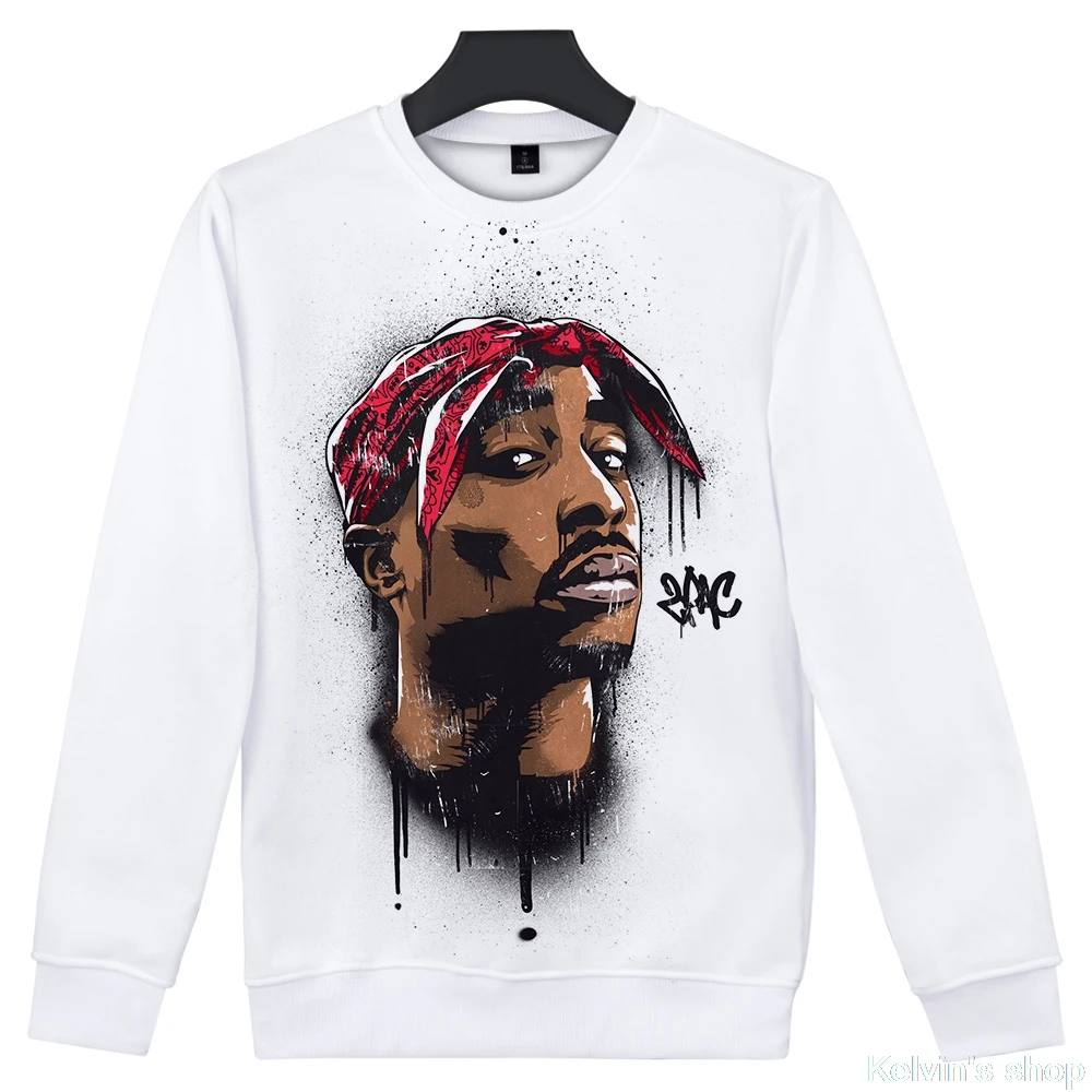 Певица 2PAC 3D принт для мужчин с длинным рукавом фанатская Толстовка Куртка