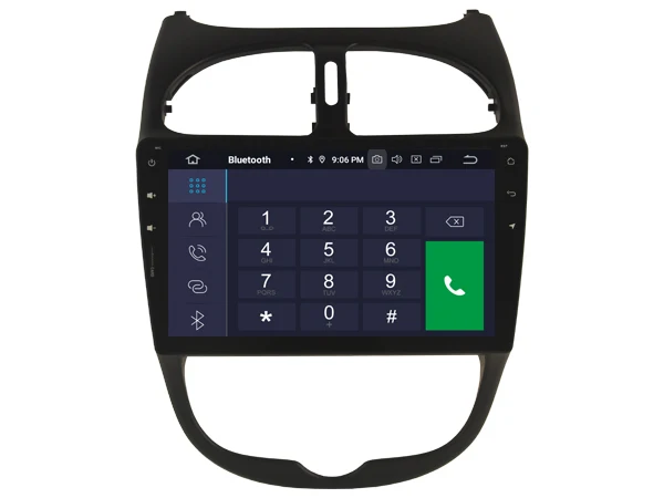 Четырехъядерный Android 9 0 автомобильный dvd плеер для PEUGEOT DECKLESS 206 аудио мультимедиа
