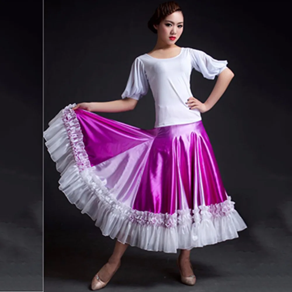 Лидер продаж 2017 красивая женская юбка для бальных танцев разные размеры