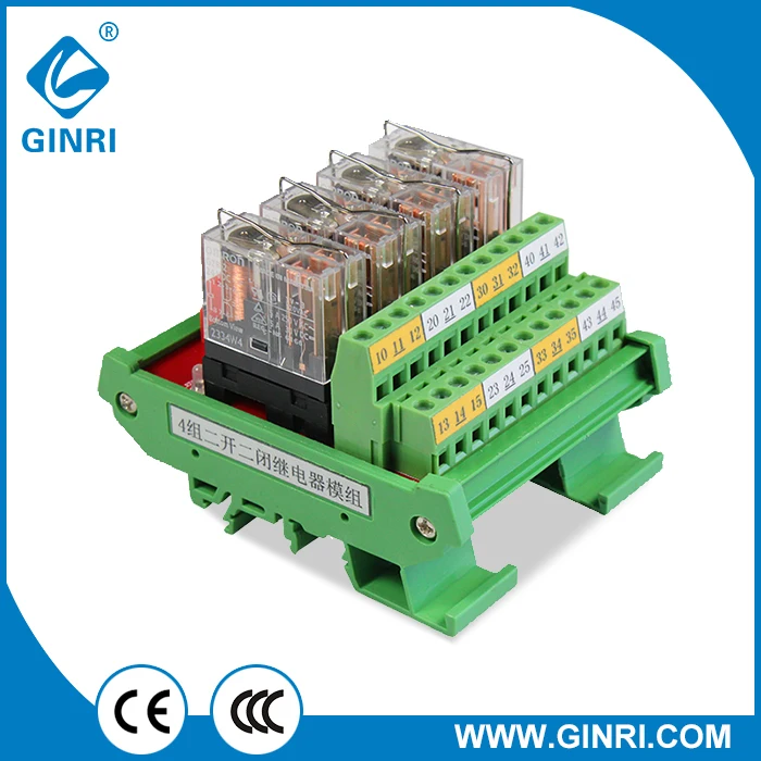 GINRI JR 4L2 4 канальный PLC выход усиленная плата DPDT Omron релейный модуль|omron relay|omron
