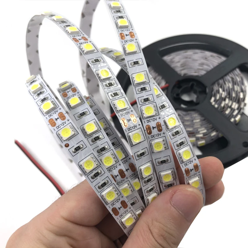 12 V Светодиодный свет полосы ленты RGB ПК 5050 30 светодиодный s/M 60 без