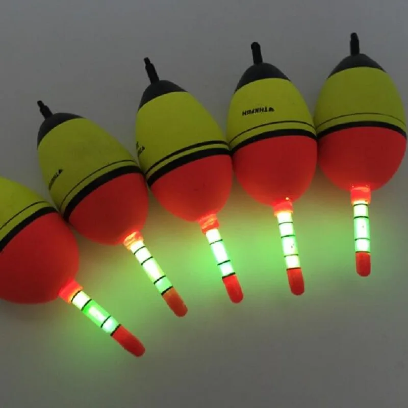 Thkfish 5pcs15g eva Поплавки Бобберс + 10 шт. палке ночь световой Щупы для мангала пузатый