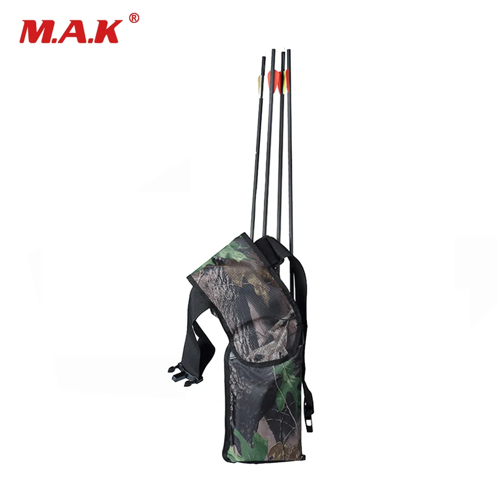 

Arrow Quiver Four Tube Detachable Pipe Adjustable Shoulder Strap And Belt Hold About 24-30 Arrows for Archery Shootin