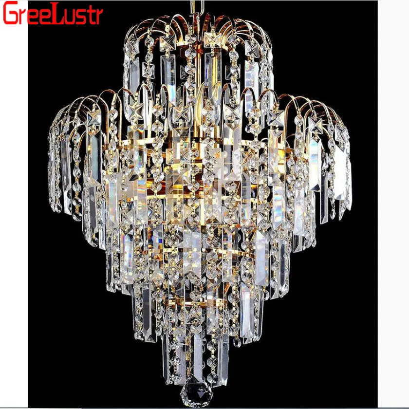 Подвесная люстра k9 светодиодная золотая 85 260 в|k9 crystal chandelier|crystal chandelierluster |