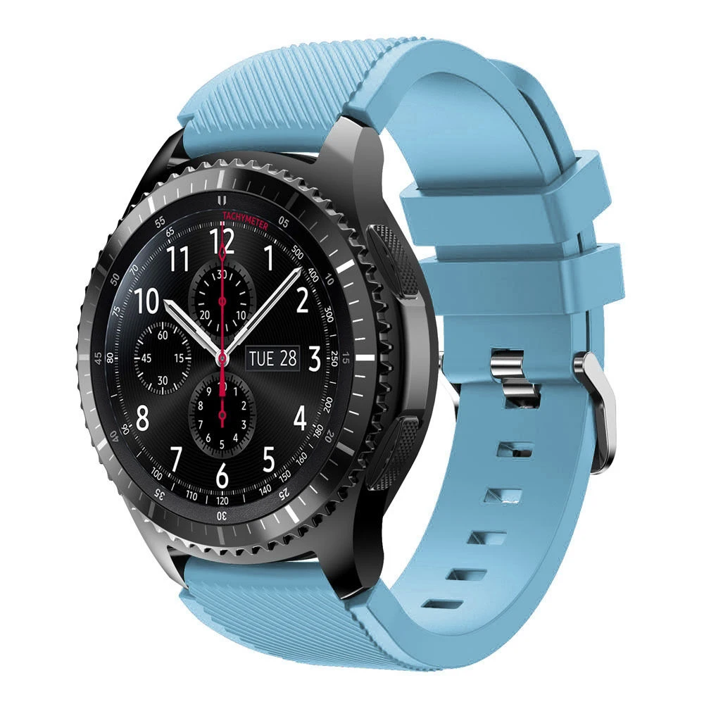 Gear S3 Frontier ремешок для samsung Galaxy watch 46 мм ремешок 22 мм силиконовый ремешок для часов браслет huawei часы GT ремешок S 3 Классический 46