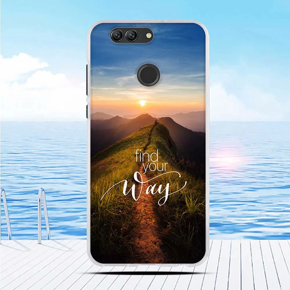 Cartoon 3D Relief Printing Pattern Back Cover TPU Soft Silicone Case Coque Capa Funda for Huawei Nova 2 Plus BAC-L23 | Мобильные