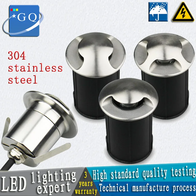 

CP 3W LED underground light led Buried light led recessed outdoor lamp DC12V 24V AC85-265V