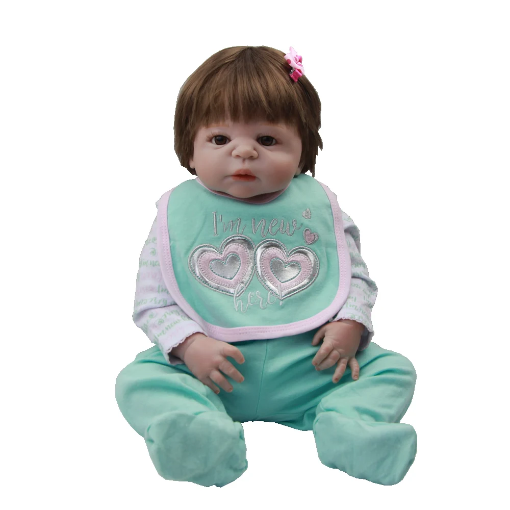

KEIUMI Doll Suits Fit For 22-23 Inch Reborn Baby Girl Doll Fashion Clothes Romper Trousers Bibs Doll Clothes Sets Kids Xmas Gift