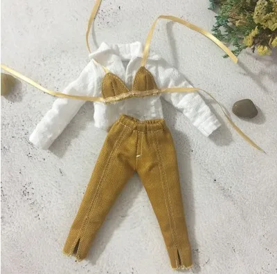 1set Новая мода 3 шт./компл. кукла Blyth одежда рубашка+ нижнее белье+ брюки для Blyth, OB24, озон, Барби платье для 1/6 аксессуары для куклы - Цвет: 1set