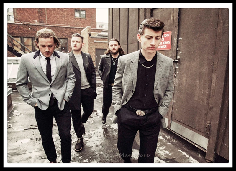 Arctic Monkeys muic плакат четкое изображение наклейки на стену украшение дома хорошее качество печатает белая мелованная бумага домашний арт бренд - Цвет: Синий