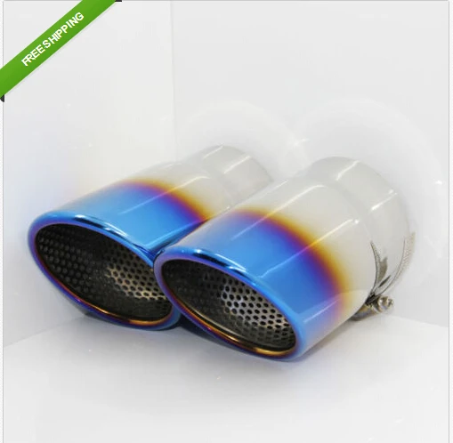 

A Pair Chrome Exhaust Muffler Tip Pipe For Mazda CX-5 CX5 2012 2013 Burn Tips