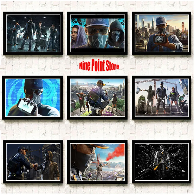 Watch_Dogs 2 игровой бумажный постер с покрытием офисный подарок домашний декор для