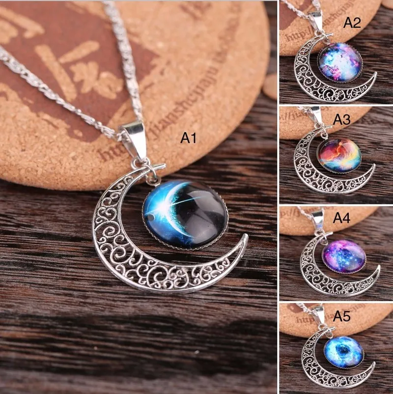 Модное Очаровательное ожерелье с подвеской звезда небо полумесяц женское