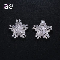 be 8 brand hot fashion earrings new 2018 girls earing snow stud earrings for women wedding jewelry e427