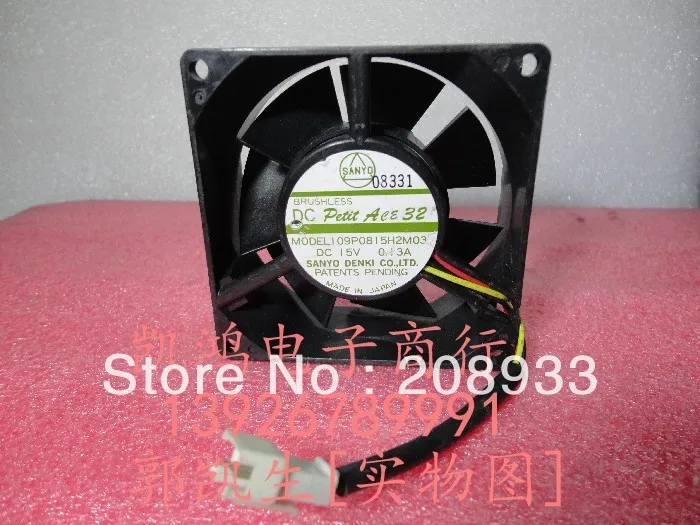 Для SANYO 109P0815H2M03 8 см 8032 15 в А двойной шарикоподшипник ++ охлаждающий вентилятор|cooling