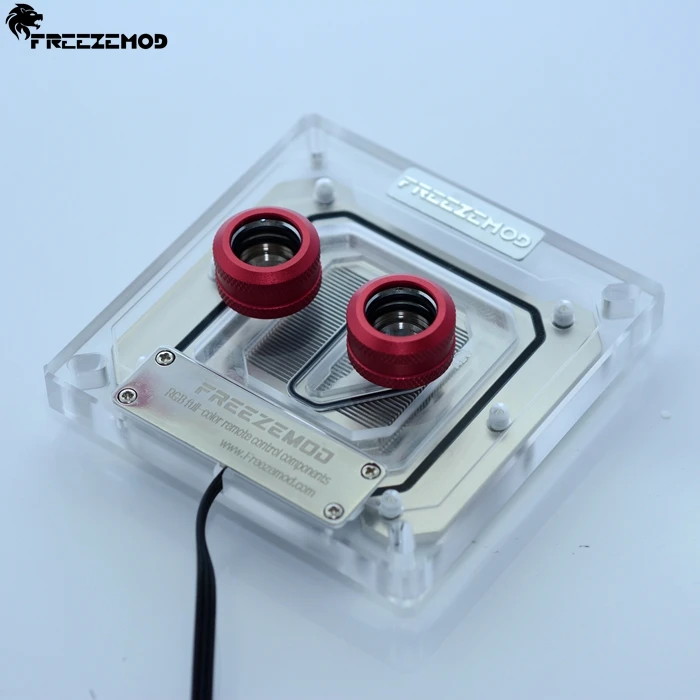 Freezemod компьютерная система водяного охлаждения pc кулер для воды cpu медный блок RGB светодиодный светильник для intel LGA 1151 115X2011. INTEL-XPM