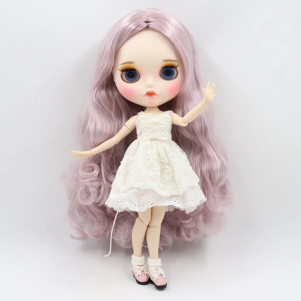 Ледяная фабрика 1/6 bjd шарнирный светильник для тела фиолетовые длинные вьющиеся