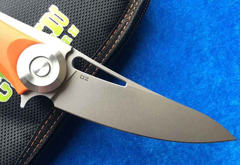 Складной нож Green thorn made Dark Flipper D2 blade G10 титановая ручка для выживания охоты