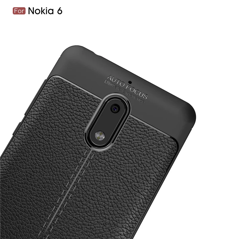 Чехол для телефона Nokia 6 роскошный чехол с зернистой текстурой мягкий силиконовый
