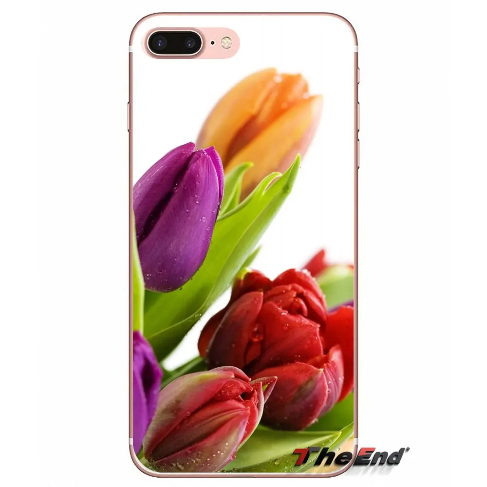 Soft Transparent Shell Covers World Beautiful Flowers For Apple iPhone X 4 4S 5 5S SE 5C 6 6S 7 8 Plus 6sPlus 6Plus 7plus 8plus | Мобильные