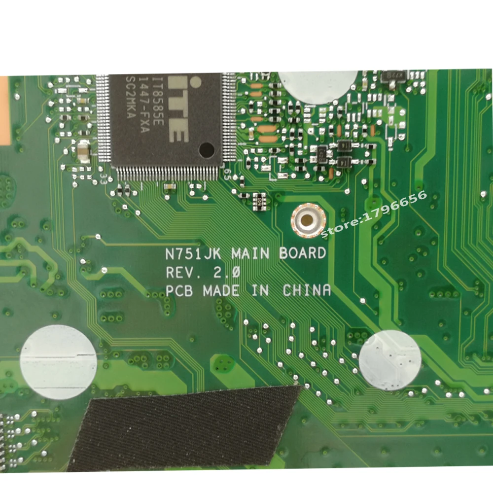 N751JX материнская плата для ноутбука ASUS N751JX N751JK N751J N751J тест оригинальная материнская плата LVDS/EDP I7-4720HQ GTX950M-4G