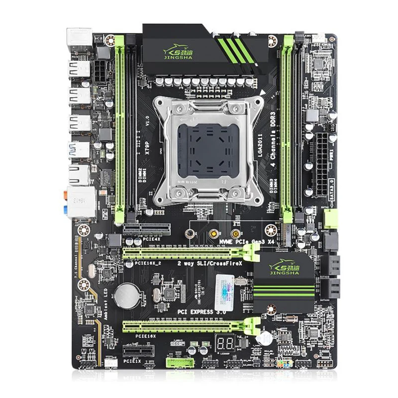 X79 материнской LGA2011 ATX USB3.0 SATA3 PCI-E NVME M.2 SSD поддержка памяти регистровая и ecc-память Оперативная память Xeon E5 Процессор