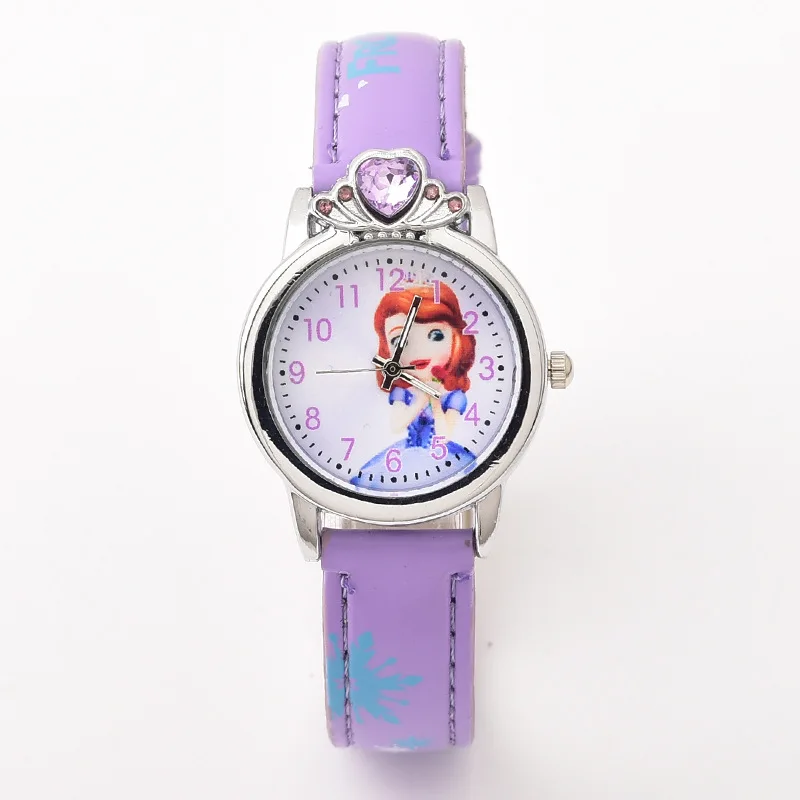 Reloj mujer детские часы для девочек милые Мультяшные принцессы кварцевые женщин