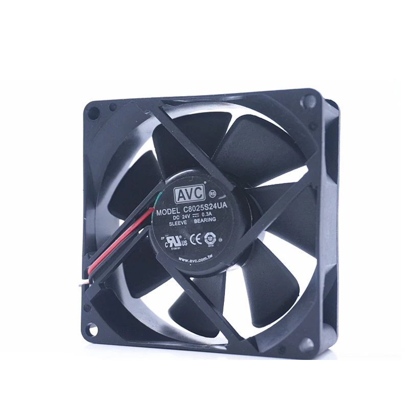 

AVC C8025S24UA DC 24V 0.3A 8cm 8025 80x80x25mm server inverter blower cooling cooler fan