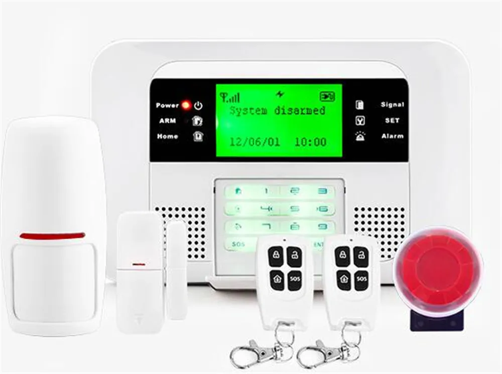 Dual Network GSM+PSTN Burglar Alarm System