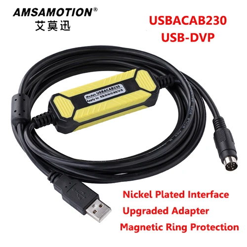 USBACAB230 Delta PLC Кабель для программирования USB к RS232 адаптер для USB-DVP ES EX EH EC SE SV SS кабель серии - Цвет: 2017updated Version