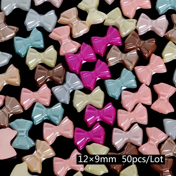 12x9mm bowknot 20-1000 намоток Mix 37 Цвета жемчуг имитация кабошон одежды декор с изображением сердечка цветка бусины ABS принадлежности DIY Швейные аксессуары - Цвет: 12x9mm bowknot
