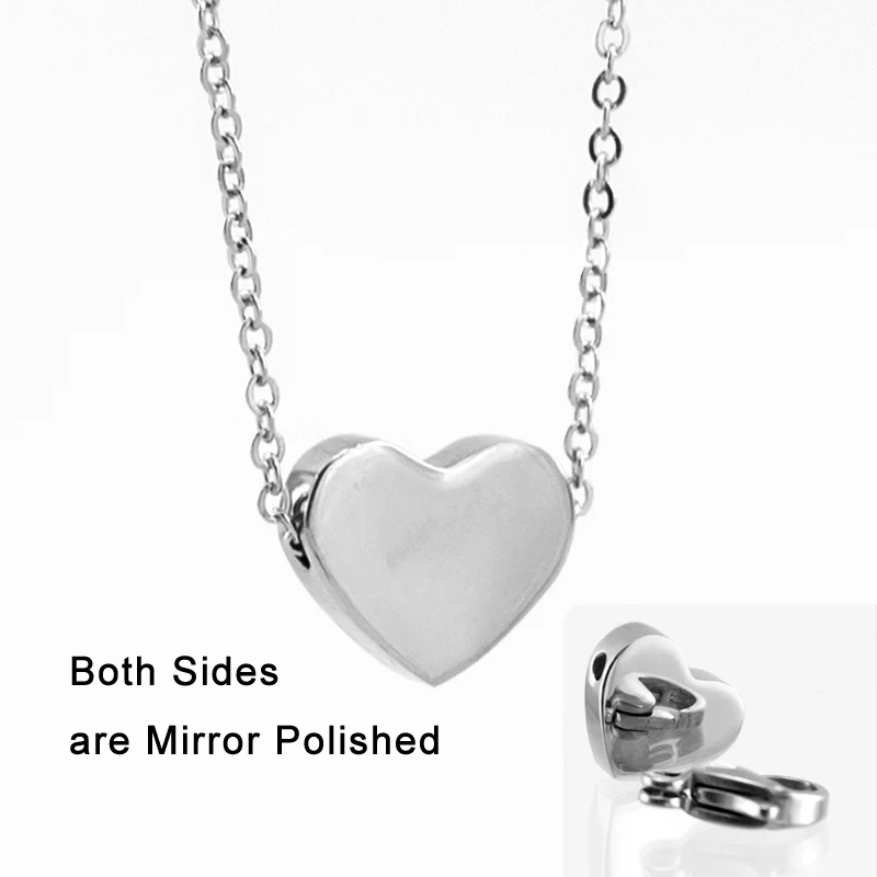 Ожерелье из нержавеющей стали 100% в форме сердца мини очаровательная подвеска с