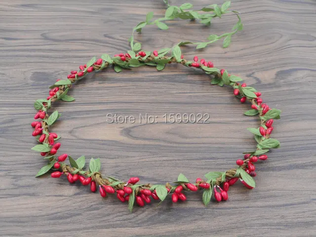 Деревенский красный цветочный фон для фотосъемки в богемном стиле|crown christmas|crown