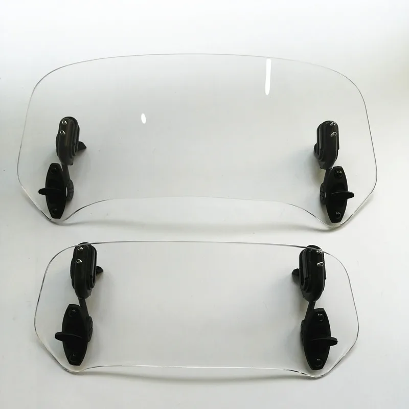 

Transparent Motorcycle Risen Adjustable Wind Screen Windshield Spoiler Air Deflector For Honda Suzuki KAWASAKI YAMAHA Triumph