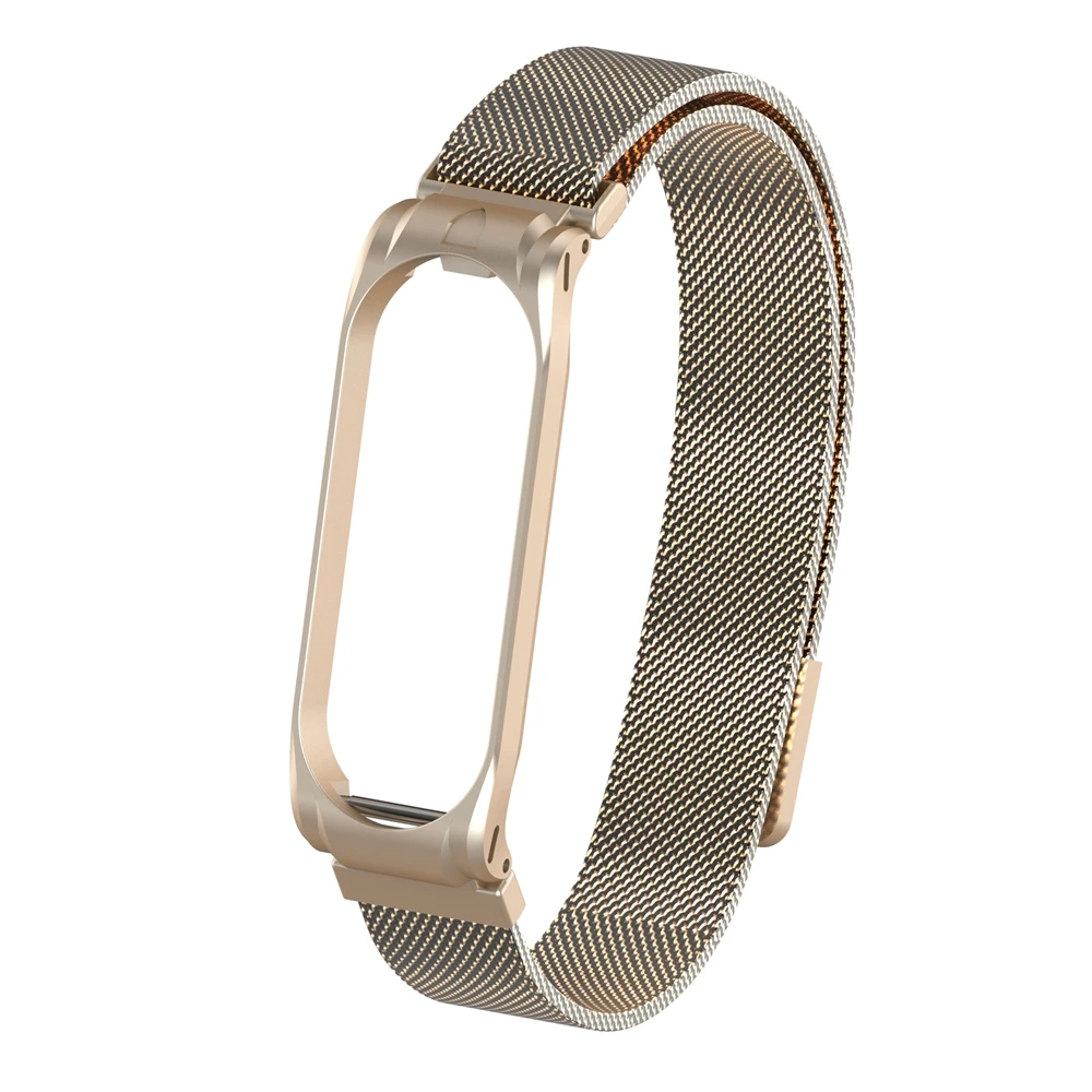Магнитный металлический ремешок mi Band 3 для mi Band 3 mi lanese Loop, браслет из нержавеющей стали, ремешок для Xiaomi mi Band 4, сменный