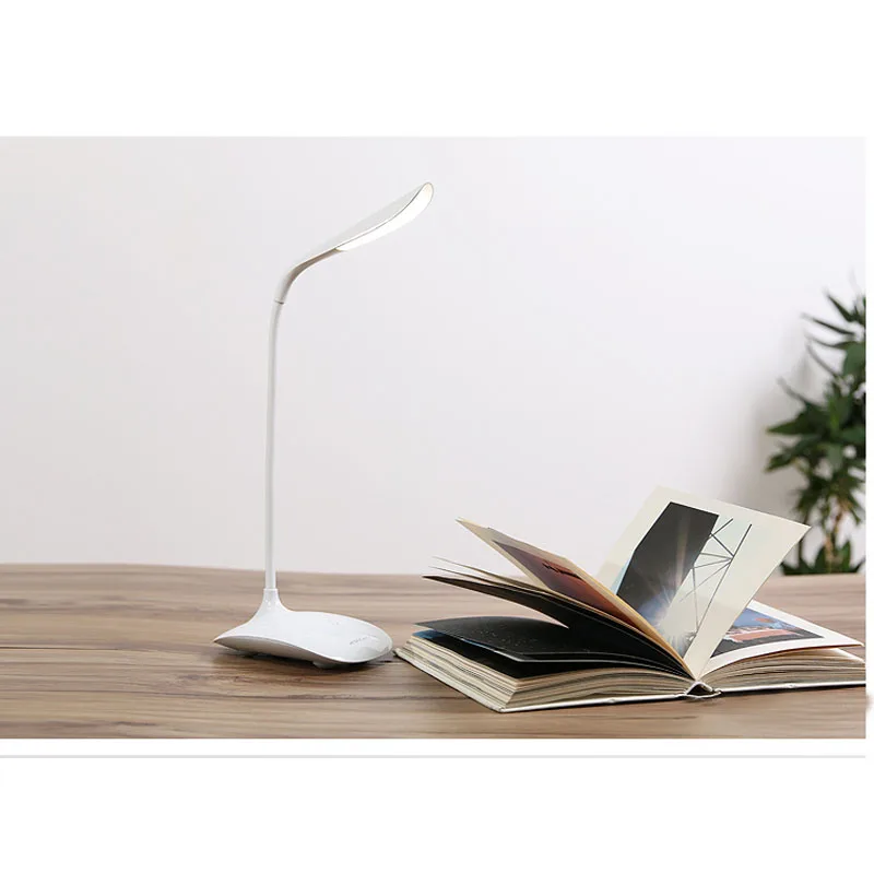 Регулируемый USB настольная лампа LED Свет Книга Перезаряжаемые сенсорный