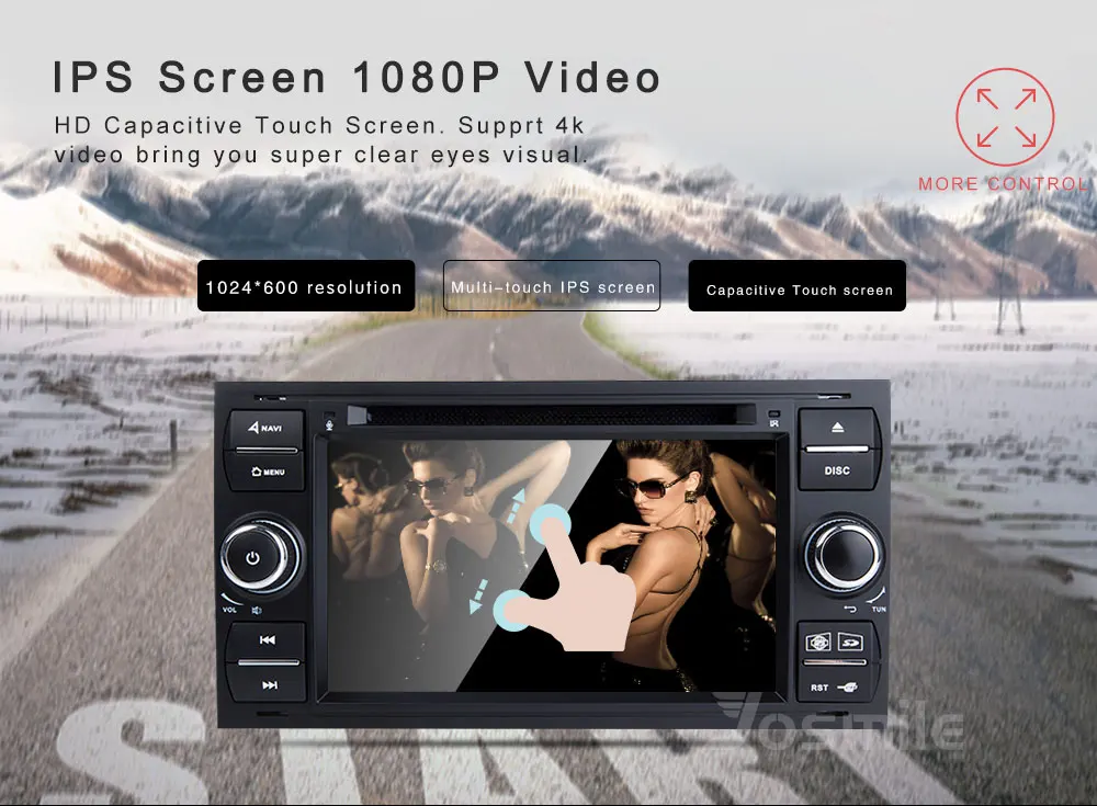 2 din Android 8,1 автомобильный dvd-плеер для Ford Fiesta Ford Focus 2 Mondeo 4 C-Max S-Max FusionTransit Мультимедиа Радио gps навигация