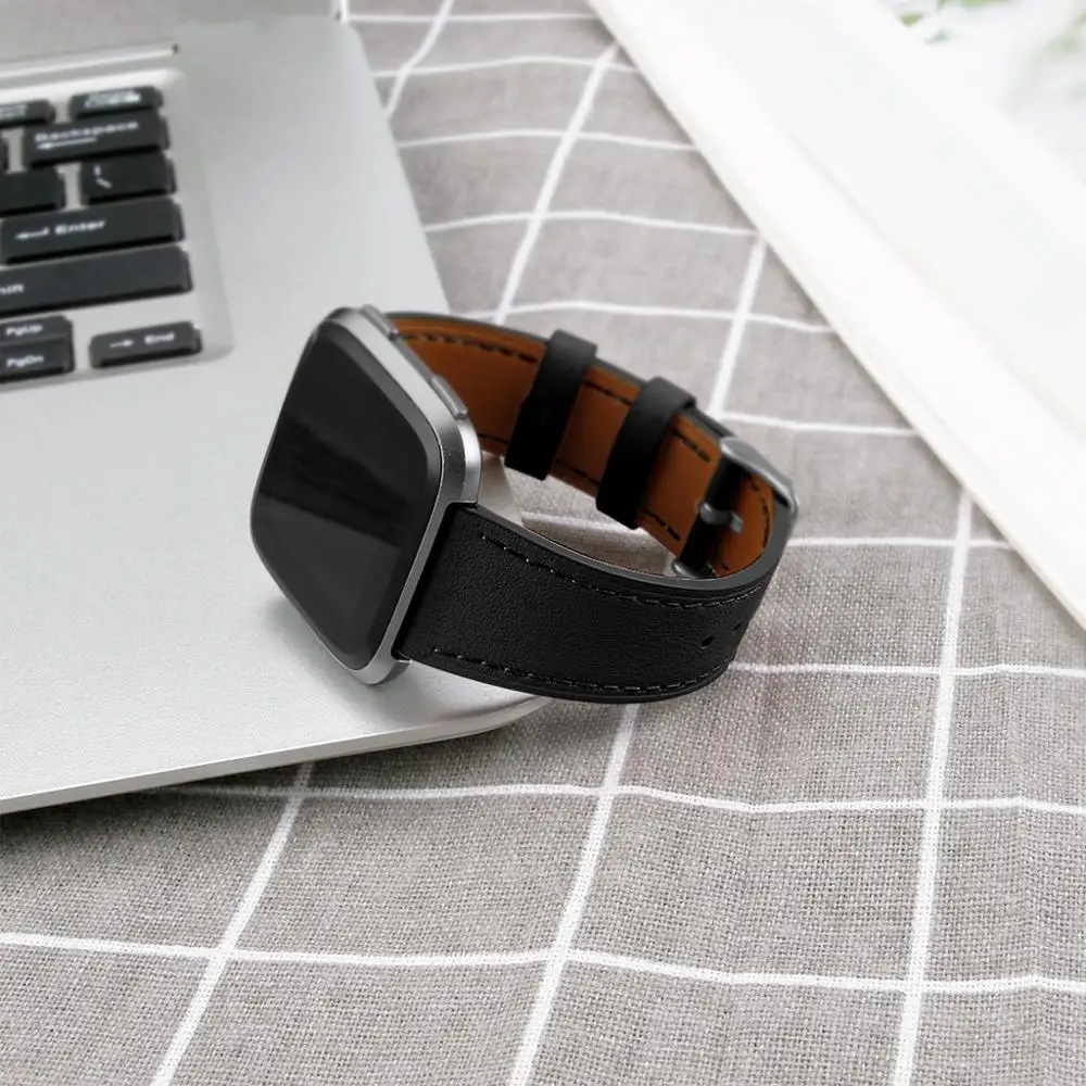 Новинка 2019 роскошный Смарт-браслет на ремешке для Fitbit Versa Lite кожаный ремешок