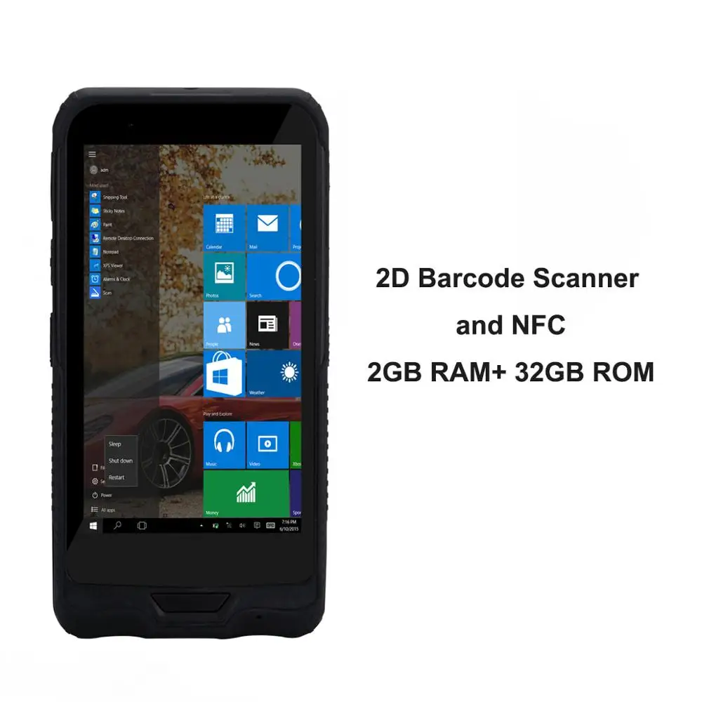 2D N NFC (2G 32G) Все в одном Windows PDA 5,98 дюймов сенсорный экран Bluetooth Wifi 3g сканер штрих-кода NFC считыватель Intel cherrytrail Z8350 - Цвет: 2D N NFC (2G 32G)