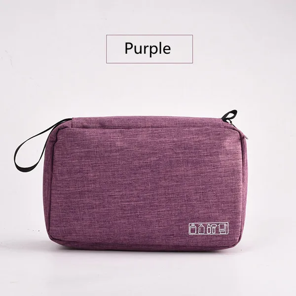 purple Подвесная сумка для макияжа многофункциональная дорожная сумка для хранения туалетных принадлежностей косметическая сумка для хранения Парикмахерская Складная Сумочка для косметики - Цвет: purple