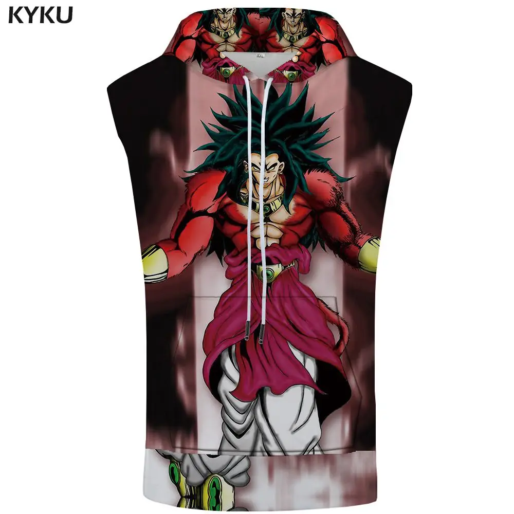 Tank Top 07 KYKU Dragon Ball Толстовка без рукавов куртка в стиле Гоку молния Стрингер месть рубашки 3D майка для бодибилдинга мужская одежда - Цвет: Tank Top 07