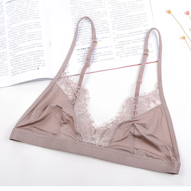 Женский маскарадный бюстгальтер без косточек ультратонкий пикантный кружевной