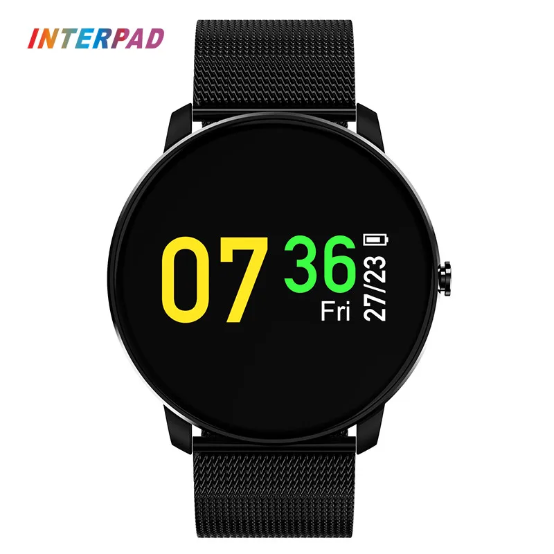 Умные часы Interpad CF007 Plus цветной подвижный браслет с пульсометром Bluetooth 4 0