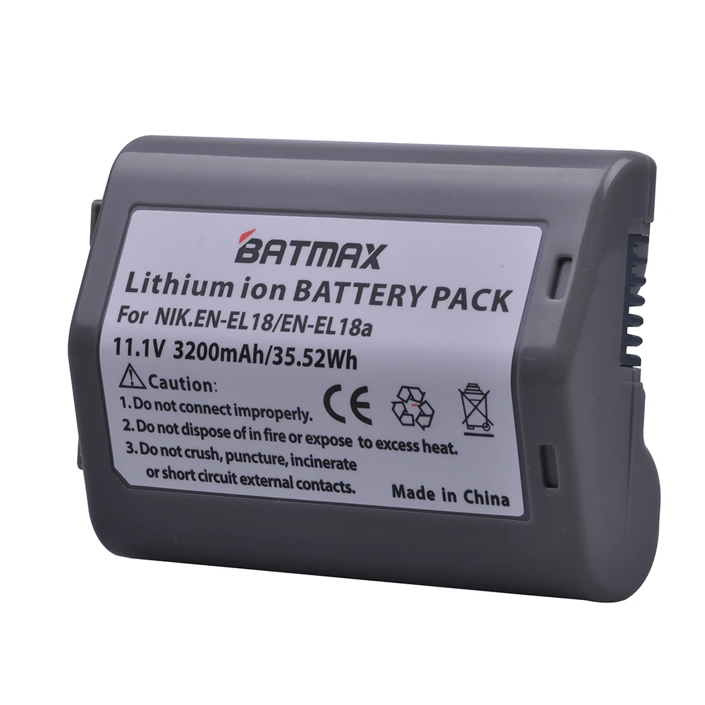 Аккумуляторная батарея Batmax для камеры Nikon D4 D4S D5 Camera s EN EL18 D800 D800E 2 шт.|Цифровые