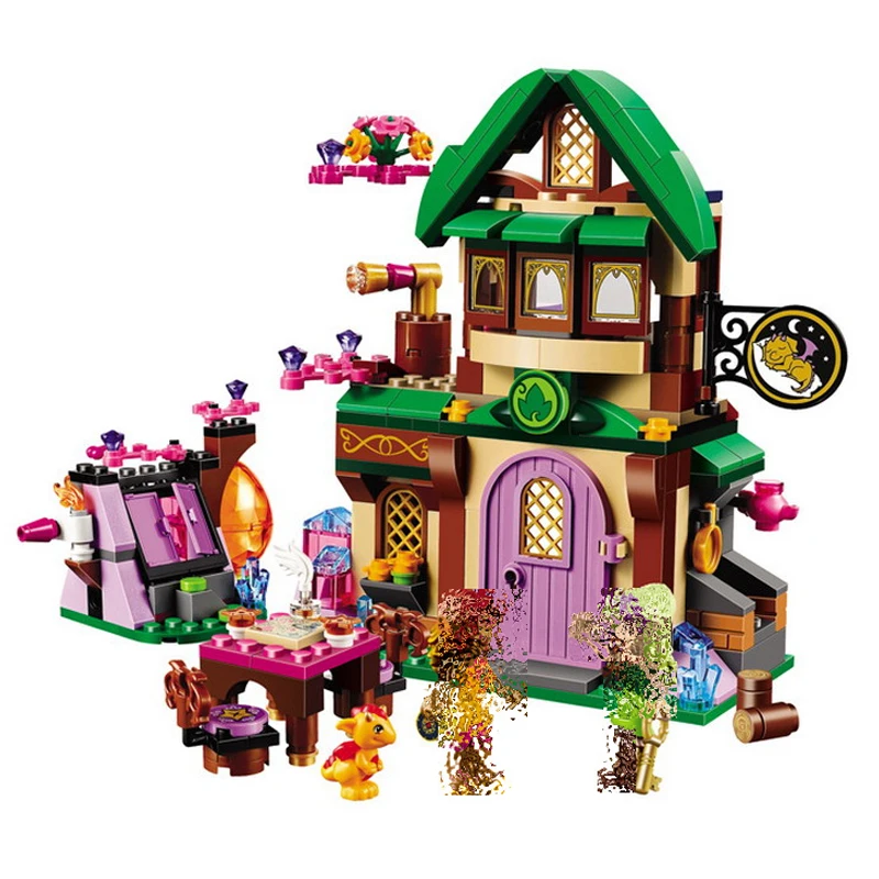 Bela 10502 Elves Starlight Inn Sira Copper Azari Fire dancer строительные блоки Обучающие игрушки для детей