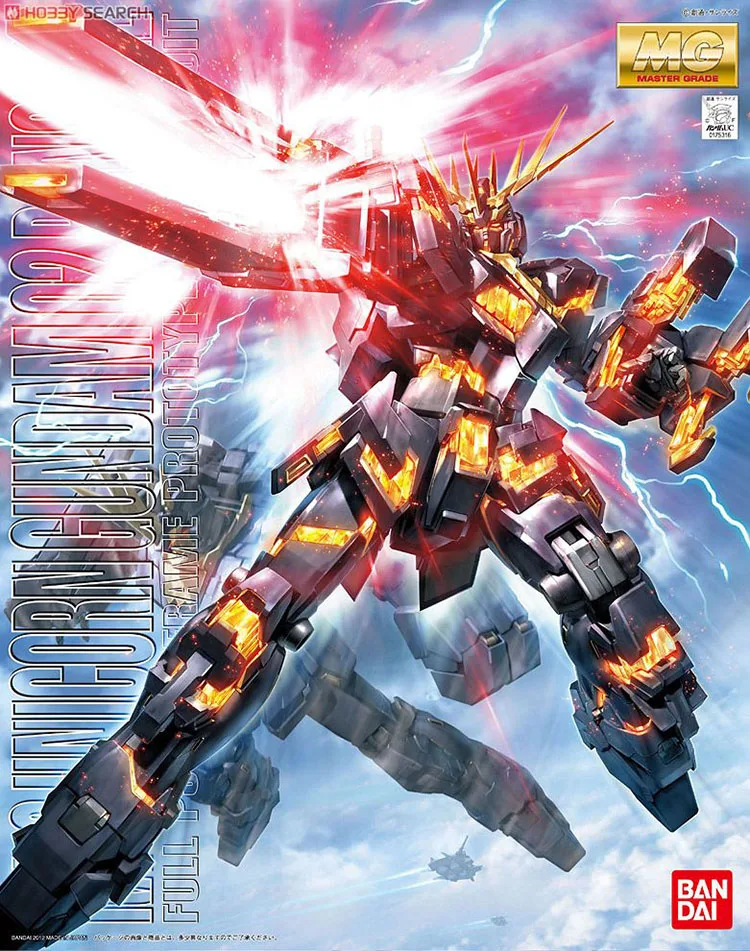 Bandai Gundam MG 1/100 Единорог 02 Banshee мобильный костюм сборные модели комплекты фигурки