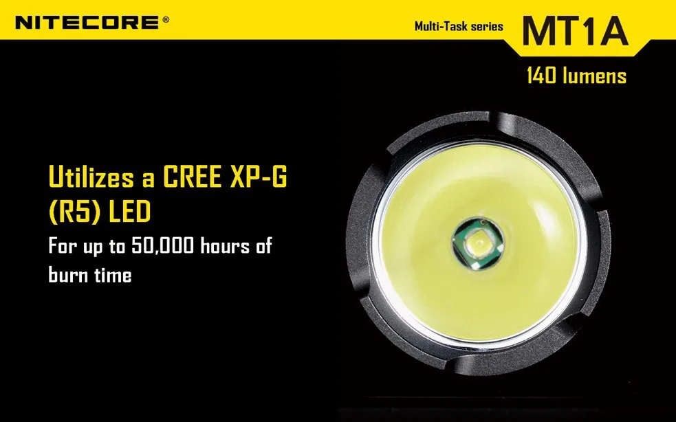 1 шт. Nitecore MT1A фонарик Cree XP-G R5 светодиодный 3 режима фонарика 140 люмен Мини светодиодный фонарь Nitecore